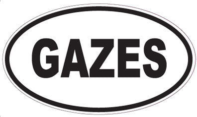 GAZES - Oval Sticker