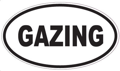 GAZING - Oval Sticker