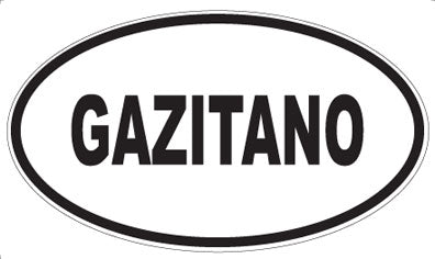 GAZITANO - Oval Magnet