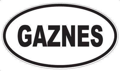 GAZNES - Oval Magnet