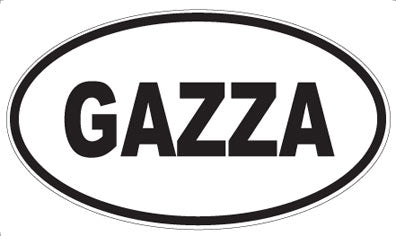 GAZZA - Oval Sticker