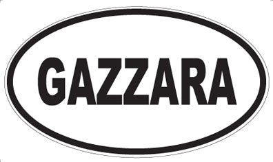 GAZZARA - Oval Magnet