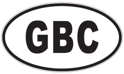 GBC - 3 Letter Initials Oval Magnet