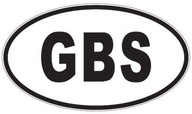 GBS - 3 Letter Initials Oval Magnet