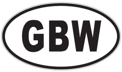 GBW - 3 Letter Initials Oval Magnet