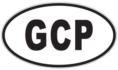 GCP - 3 Letter Initials Oval Magnet