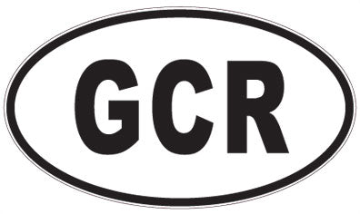 GCR - 3 Letter Initials Oval Magnet