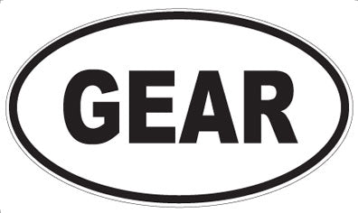 GEAR - Oval Sticker