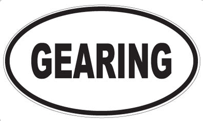 GEARING - Oval Sticker
