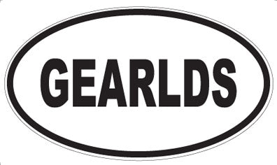 GEARLDS - Oval Sticker