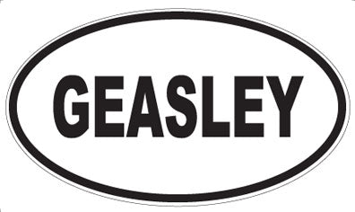 GEASLEY - Oval Magnet