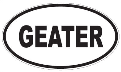 GEATER - Oval Magnet