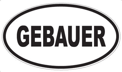 GEBAUER - Oval Magnet