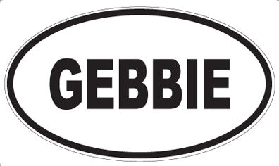 GEBBIE - Oval Magnet