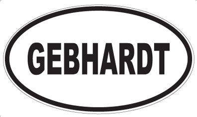 GEBHARDT - Oval Magnet