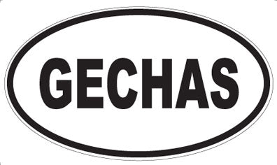 GECHAS - Oval Sticker