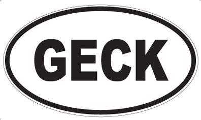 GECK - Oval Magnet