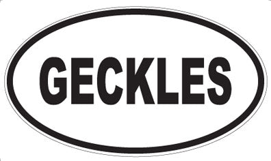 GECKLES - Oval Magnet