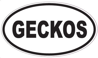 GECKOS - Oval Sticker