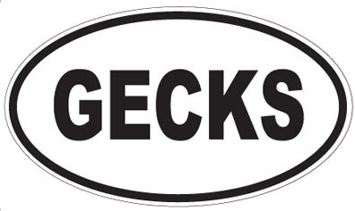 GECKS - Oval Sticker