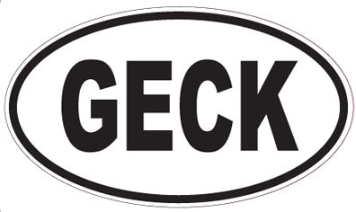 GECK - Oval Sticker
