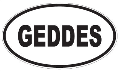 GEDDES - Oval Magnet