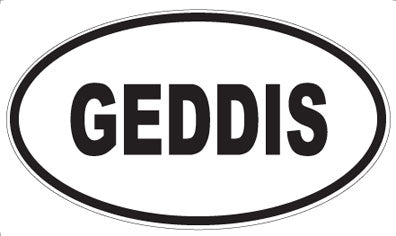 GEDDIS - Oval Magnet