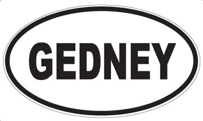 GEDNEY - Oval Sticker
