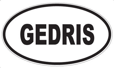 GEDRIS - Oval Sticker