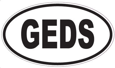 GEDS - Oval Sticker