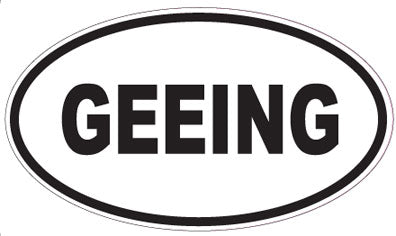 GEEING - Oval Sticker