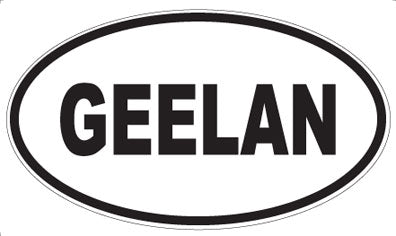 GEELAN - Oval Sticker
