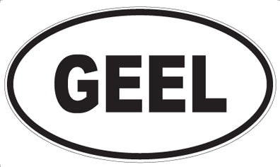 GEEL - Oval Magnet