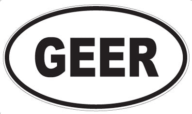 GEER - Oval Sticker