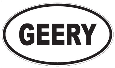 GEERY - Oval Sticker