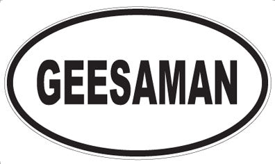 GEESAMAN - Oval Magnet