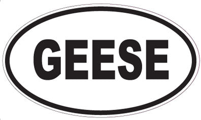 GEESE - Oval Magnet