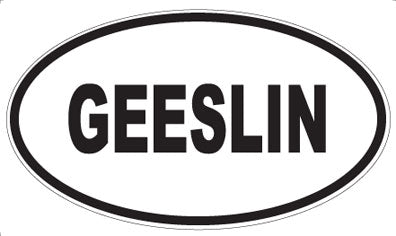 GEESLIN - Oval Sticker