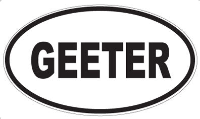 GEETER - Oval Magnet