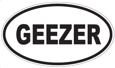 GEEZER - Oval Sticker