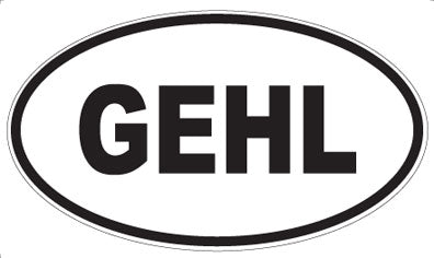 GEHL - Oval Sticker
