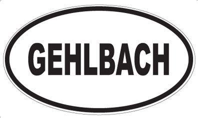 GEHLBACH - Oval Sticker