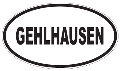 GEHLHAUSEN - Oval Sticker