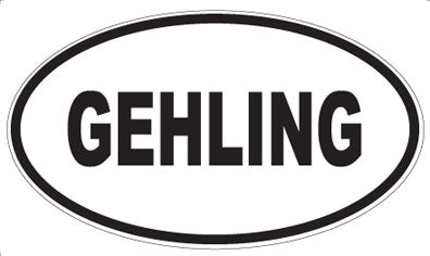 GEHLING - Oval Sticker