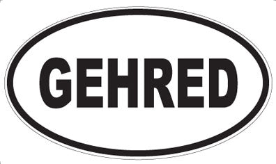 GEHRED - Oval Magnet