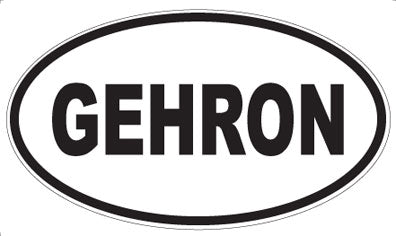 GEHRON - Oval Sticker
