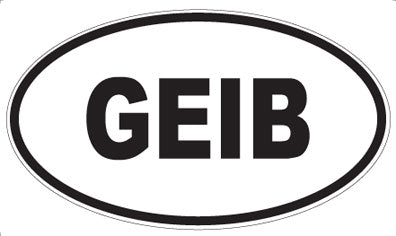 GEIB - Oval Sticker