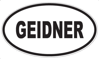 GEIDNER - Oval Magnet