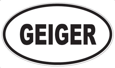 GEIGER - Oval Magnet