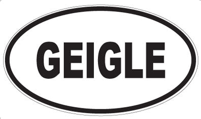 GEIGLE - Oval Sticker